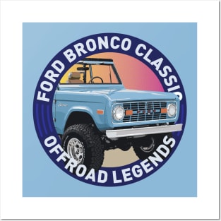 4x4 Offroad Legends: Ford Bronco Classic Posters and Art